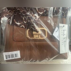 Nicole Miller Large Cosmetic Bag One Compartment Zip Up